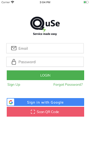 Android application Business QuSe screenshort