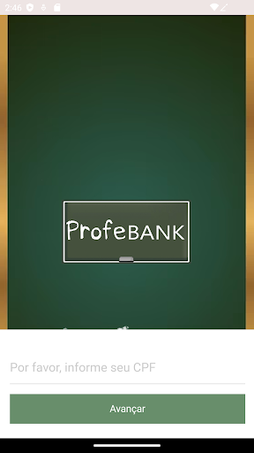 Android application ProfeBank screenshort