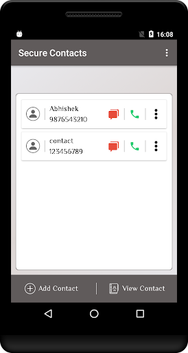 Secure Contacts