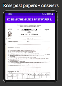 Mathematics Kcse past papers