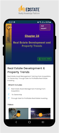 Edstate: Real Estate Learning Screen 3