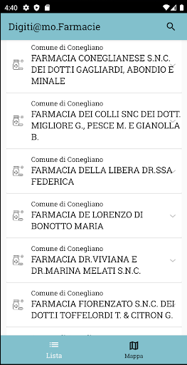 Android application Digiti@mo.Farmacie screenshort