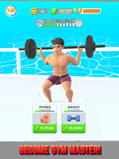 Gym Life 3D! - Idle Workout Simulator Game apkpoly screenshots 12