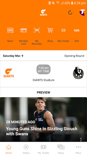 Android application GIANTS Official App screenshort