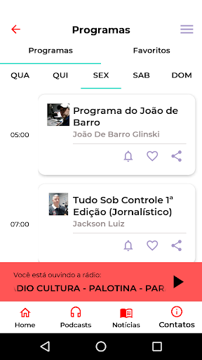 Nova Rádio Cultura Screen 3