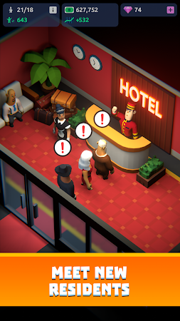 Game screenshot Idle Hotel Tycoon Empire apk download