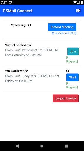 PSMail Connect Screen 2