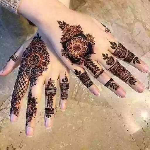 Easy Arabic Mehandi Design logo