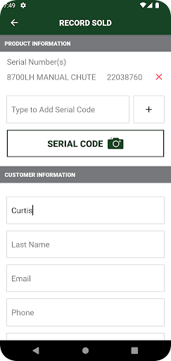 Arrowquip Dealer Assist Screen 3