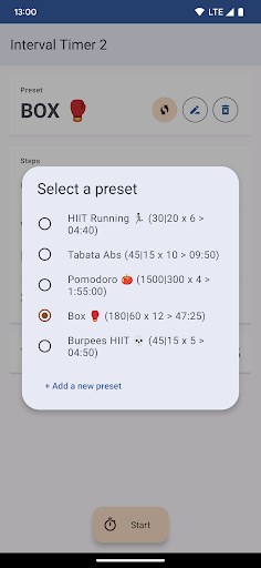 Interval Timer 2 - Fit & Focus Screen 3