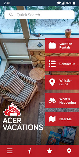 Acer Vacations Screen 2