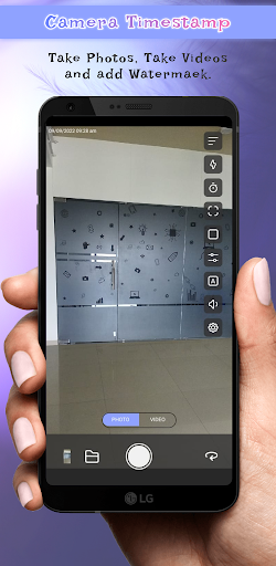 Android application Camera Timestamp - Location screenshort