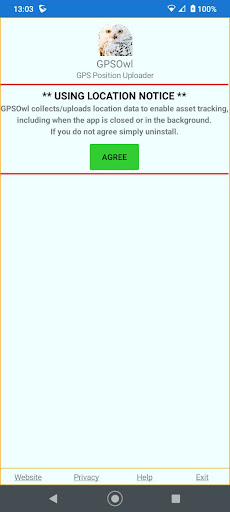 GPSOwl Enterprise GPS Uploader Screen 2
