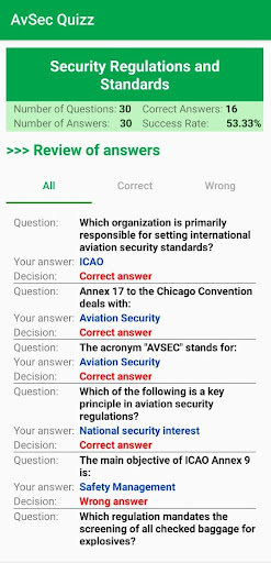 AvSec Quiz App