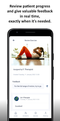Extensor: The Physio App Screen 3