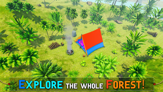 Screenshot 7 Forest Camping Survival Sim 3D android