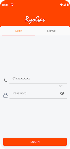 Android application RyoGas screenshort