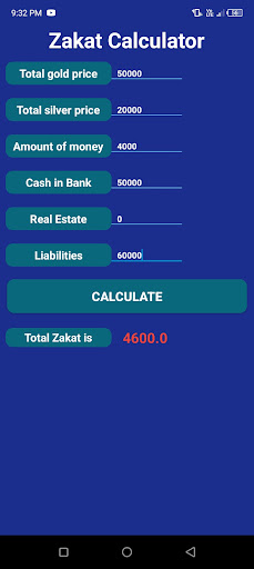 Zakat Calculator quickly Screen 3