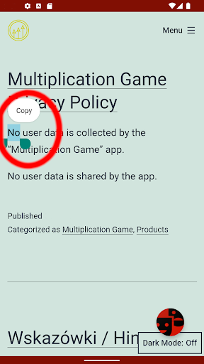 Android application Punomator screenshort