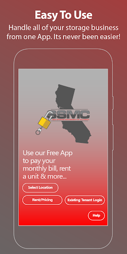 Android application Self Storage Management Of Cal screenshort