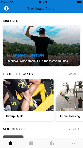 Android application CH Fitness screenshort