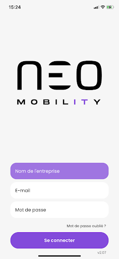 Android application Neo Mobility Technician screenshort
