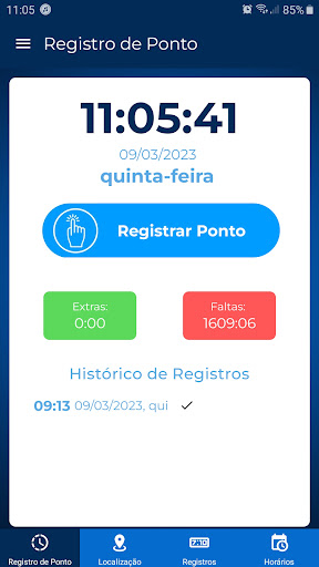Android application Ponto Ágil screenshort