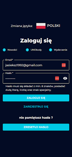 Android application Pizzeria Uno screenshort