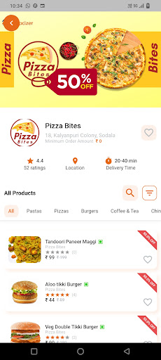 Shopcizer : Food Delivery App Screen 3