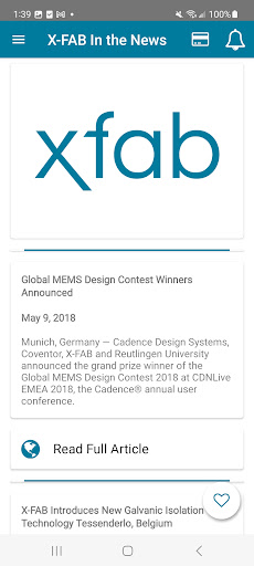 XFAB Screen 2