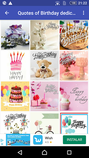 Android application POSTCARDS TO CONGRAT BIRTHDAY screenshort