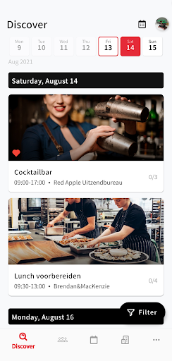 Android application Adriaan werkt screenshort