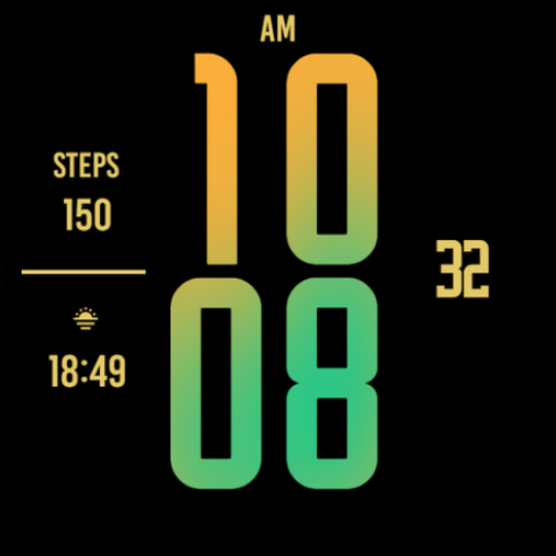 Orange Tosca XL Watch Face