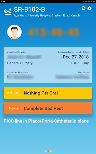 Patient Bedside Display Screen 2