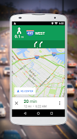 screenshot of Navigation for Google Maps Go