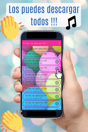 Sonidos de Aplausos. Manos. Screen 2