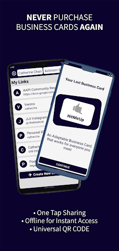 Android application Hit Me Up - Digital Business C screenshort