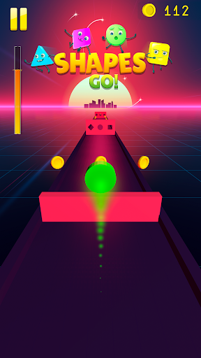 Android application Shapes GO! 3D Runner screenshort