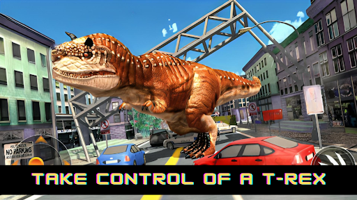 Android application Rampage Dinosaur- Smash City screenshort