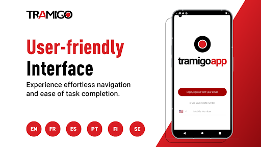 Android application Tramigo screenshort