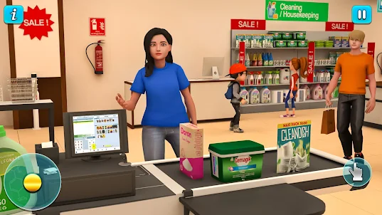 Supermarket Cashier Mall Games