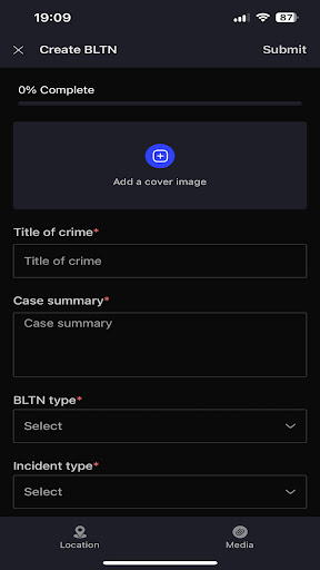 Android application BLTN screenshort
