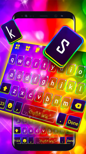 Bright Neon Flash Keyboard Bac Screen 2