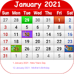Cover Image of Herunterladen South African Calendar 2021 1.28 APK