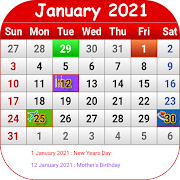 South African Calendar 2020