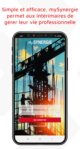 Android application mySynergie – Intérimaires screenshort