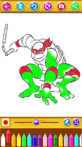 Coloring Turtles  Super Ninja 1.0.1 APK + Mod (Unlimited money) إلى عن على ذكري المظهر