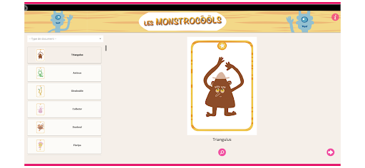 Android application Les monstrocools screenshort