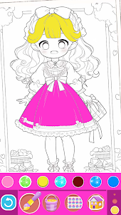 Princess Color: Doll Coloring