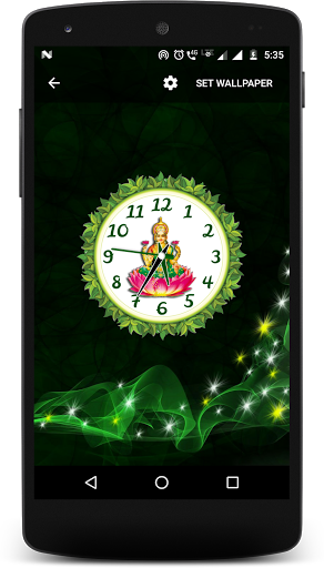 Android application Laxmi mata clock liveWallpaper screenshort